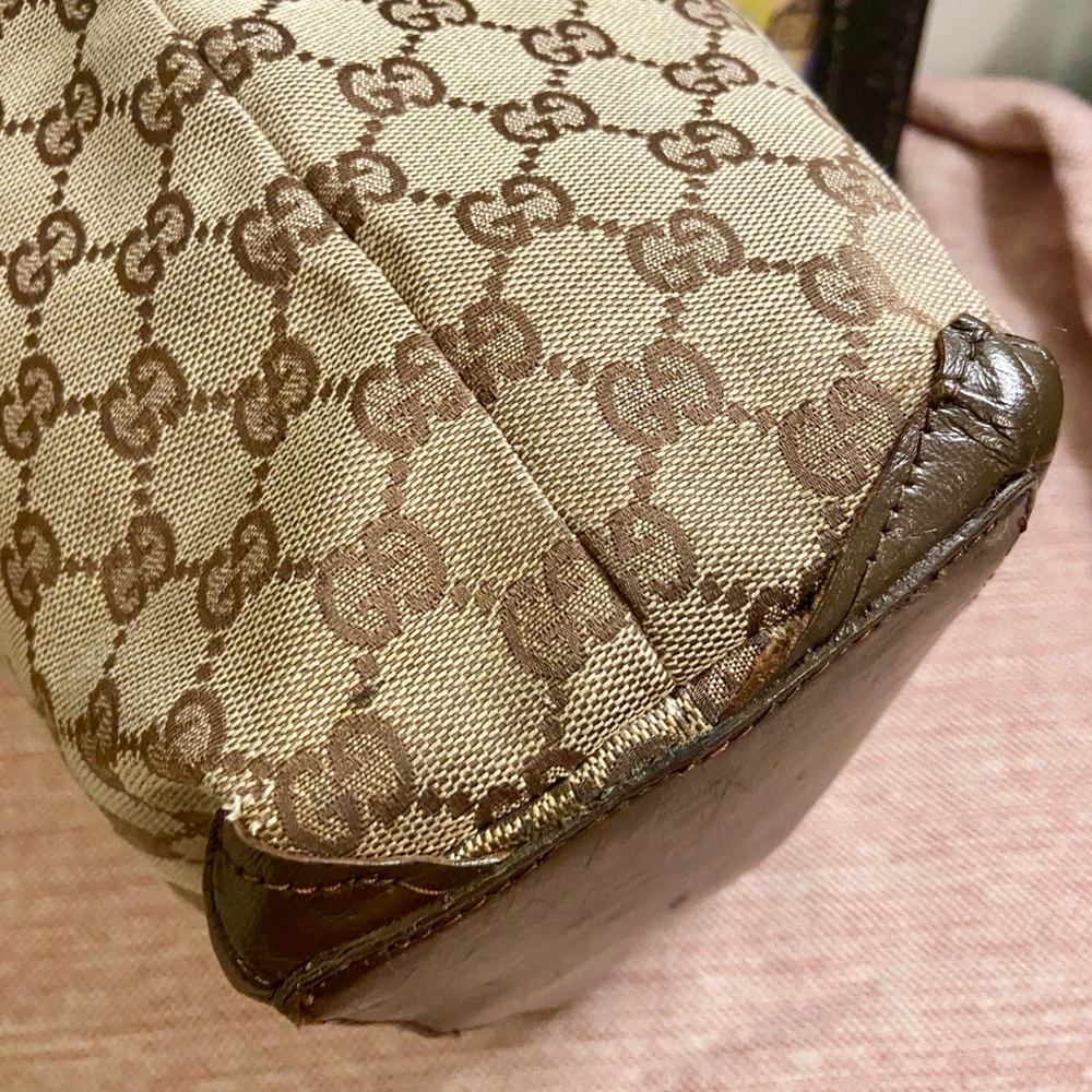 Gucci Brown Monogram Tote Bag - Picture 3 of 12